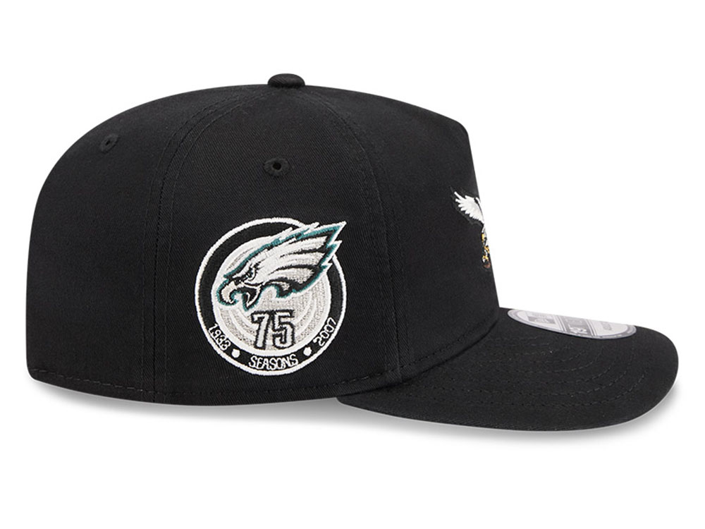 New Era Philadelphia Eagles 75th Anniversary Black 19Twenty Adjustable Snapback Hat