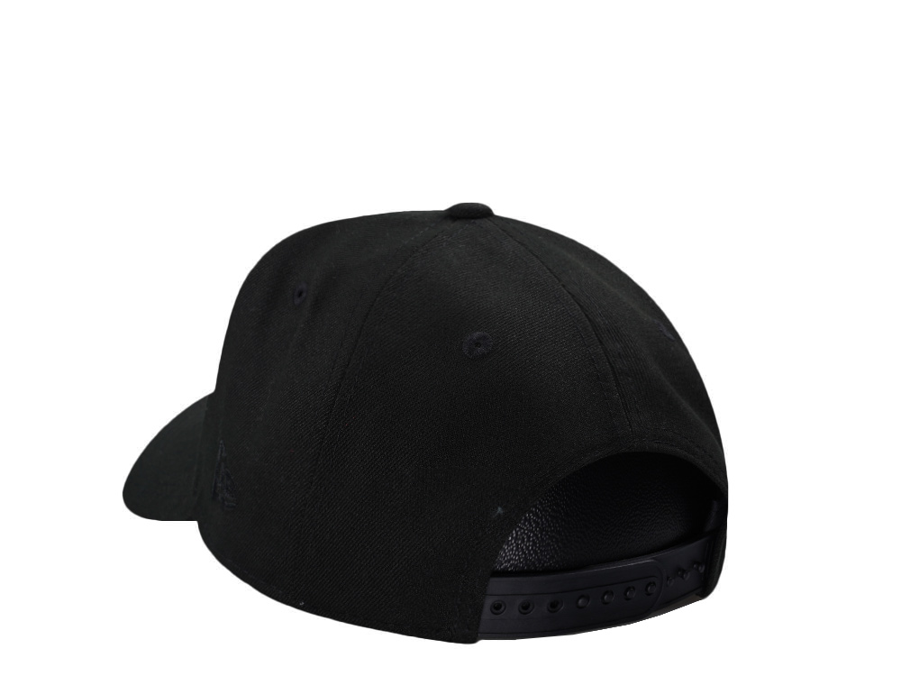 New Era Los Angeles Dodgers Olympic Stadium 1984 Metallic Script Black Edition 9Forty A Frame Snapback Hat