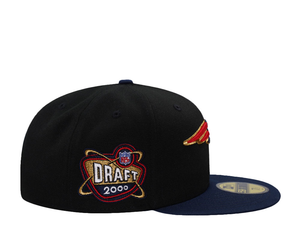 New Era New England Patriots Draft 2000 Legends Black Two Tone Edition 59Fifty Fitted Hat
