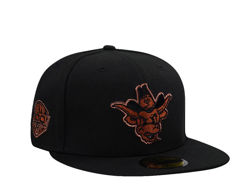 New Era Texas Longhorns Bevo Black Prime Edition 59Fifty Fitted Hat