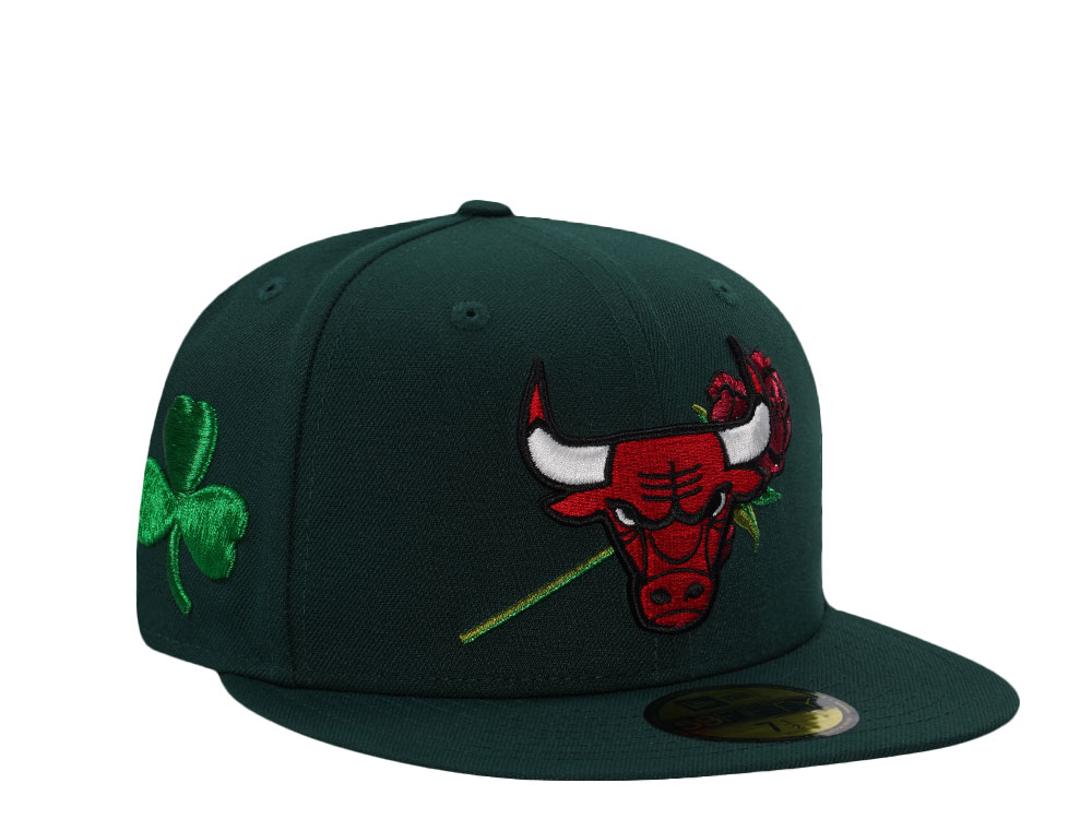 New Era Chicago Bulls Rose Dark Green Prime Edition 59Fifty Fitted Hat