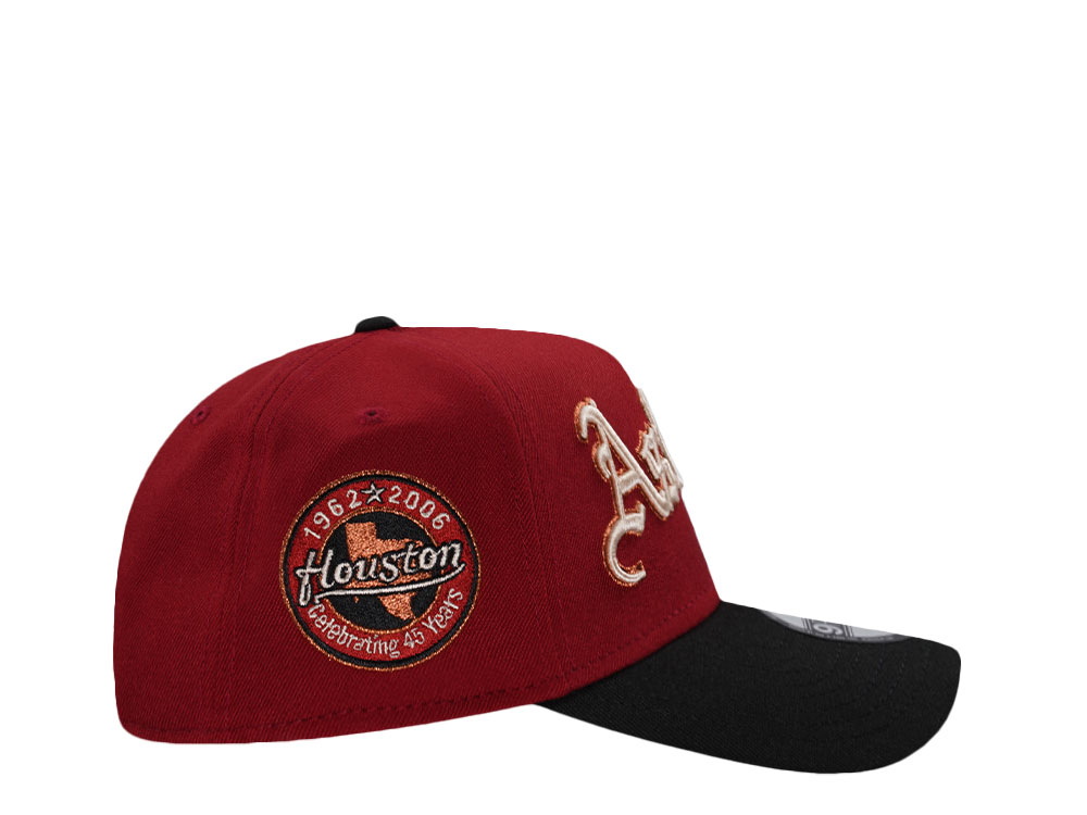 New Era Houston Astros 45th Anniversary Red Two Tone Edition 9Forty A Frame Snapback Hat