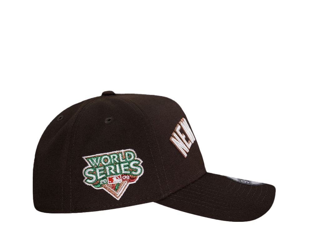 New Era New York Yankees World Series 2009 Burnt Copper Pink Edition 9Forty A Frame Snapback Hat