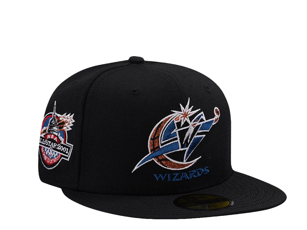 New Era Washington Wizards All Star Game 2001 Wool Black Throwback Edition 59Fifty Fitted Hat