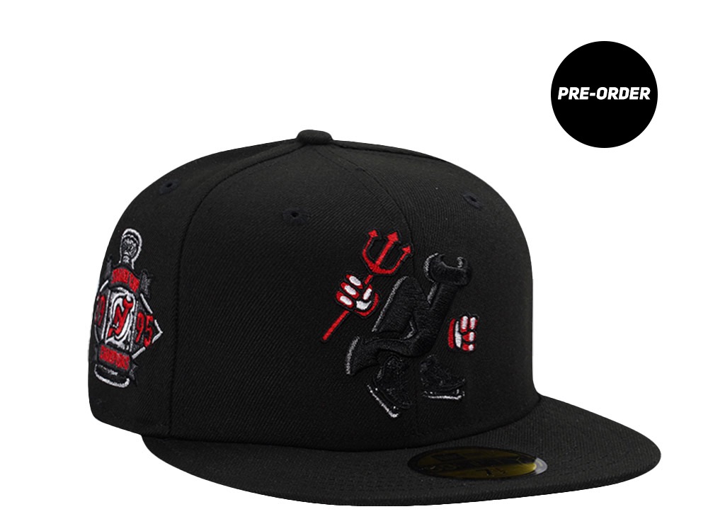 PRE-ORDER New Era New Jersey Devils Stanley Cup 1995 Black Prime Edition 59Fifty Fitted Hat