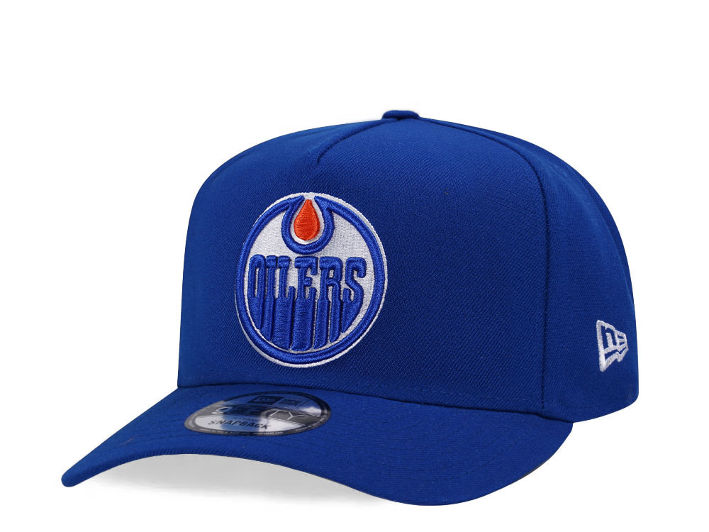 New Era Edmonton Oilers Blue Classic 9Fifty Snapback Hat