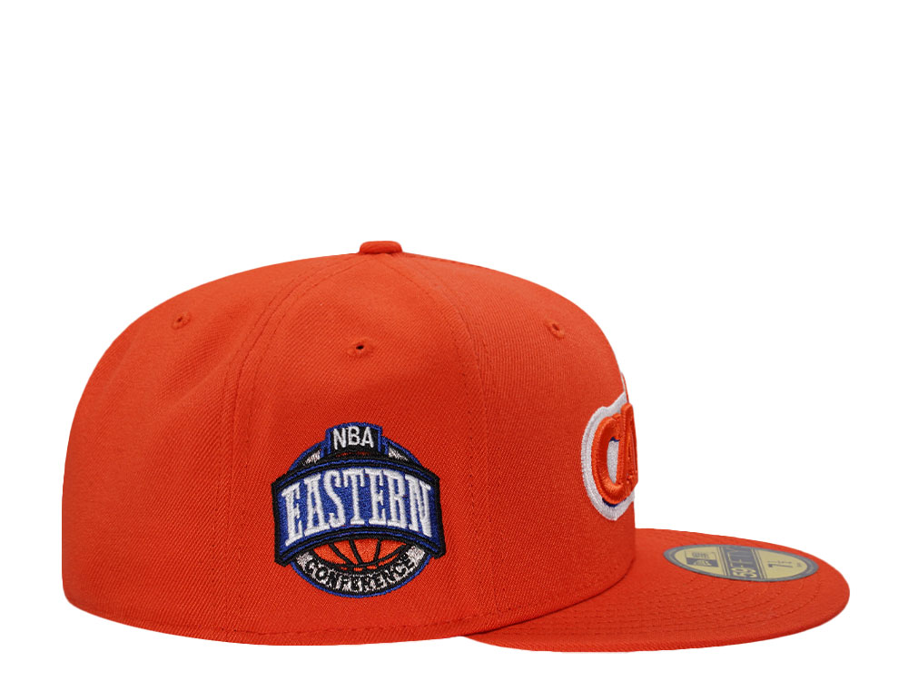 New Era Cleveland Cavaliers Eastern Conference Orange Throwback Edition 59Fifty Fitted Hat