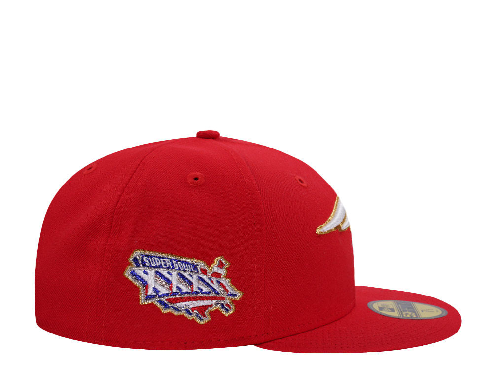 New Era New England Patriots Super Bowl XXXVI Red Prime Edition 59Fifty Fitted Hat