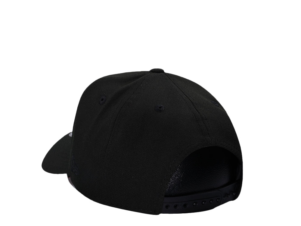 New Era Anaheim Angels 50th Anniversary Black And Red 9Forty A Frame Snapback Hat