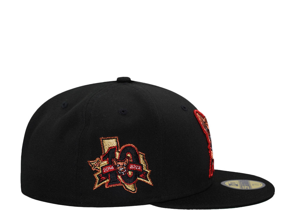 New Era El Paso Chihuahuas Black Throwback Edition 59Fifty Fitted Hat