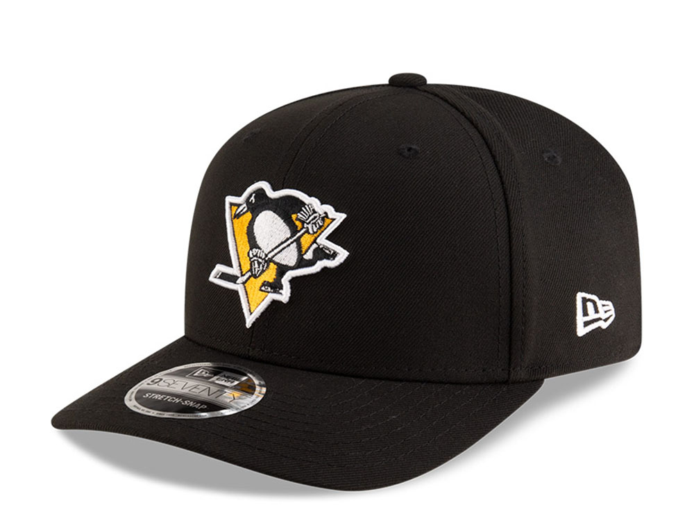 New Era Pittsburgh Penguins Black 9Seventy Stretch Snapback Hat
