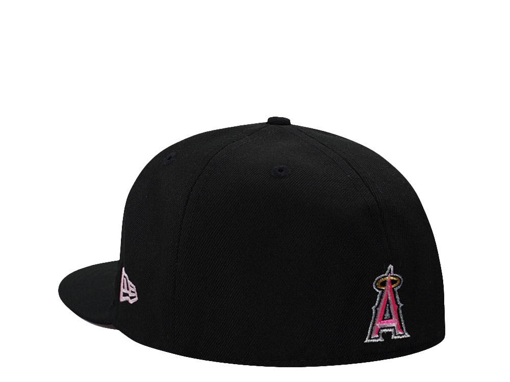 New Era Anaheim Angels 50th Anniversary Clouds Black Prime 59Fifty Fitted Hat