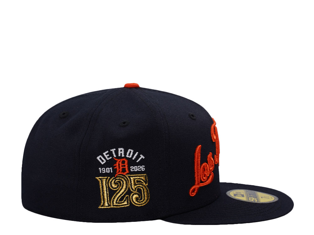 New Era Detroit Tigers 125th Anniversary Navy Prime Edition 59Fifty Fitted Hat