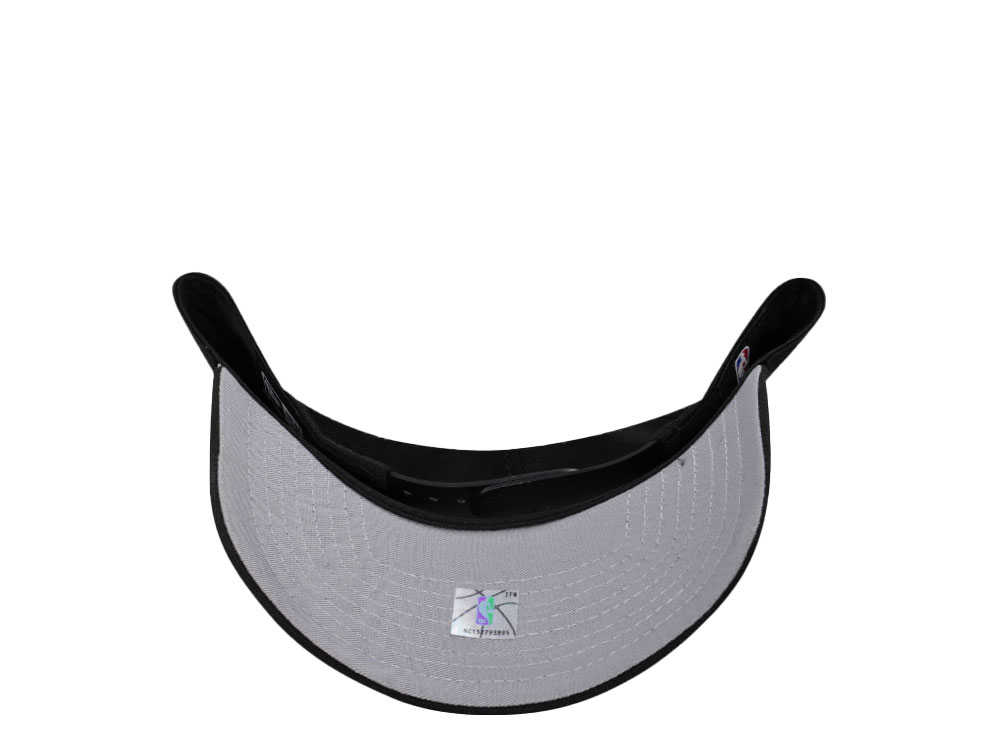 New Era Miami Heat Black Classic 9Forty A Frame Snapback Hat