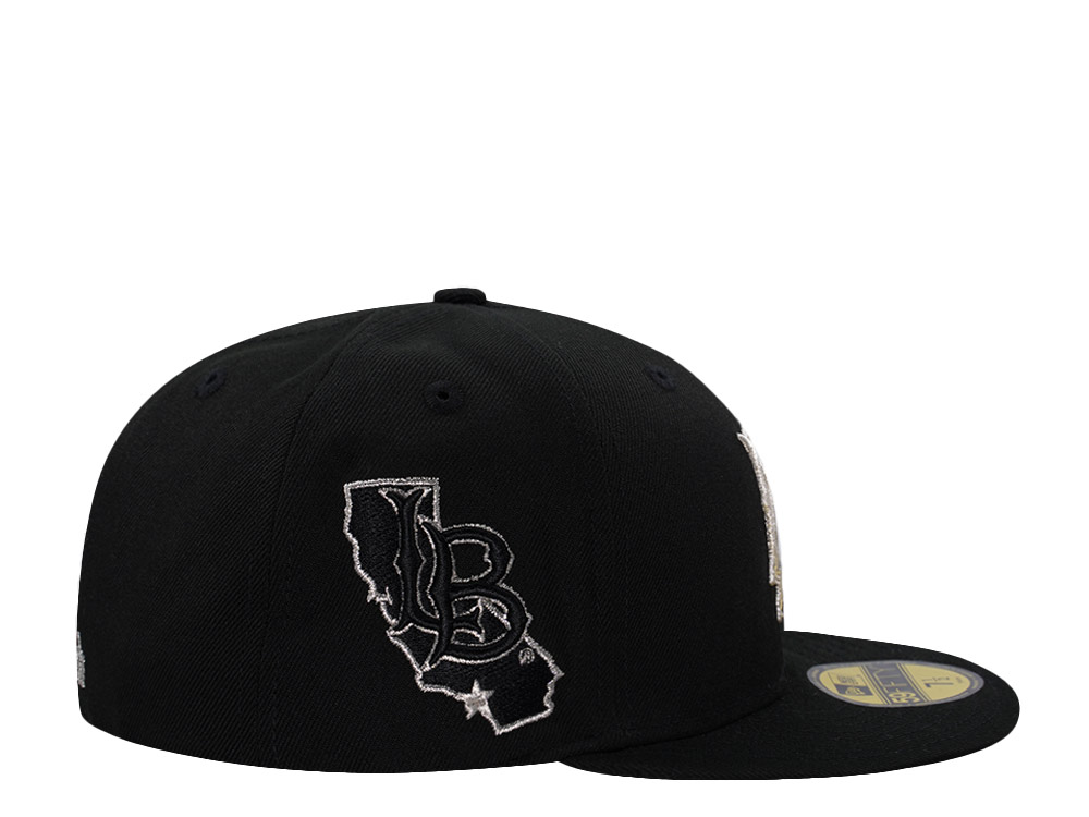 New Era Long Beach State 49ers Black Prime Edition 59Fifty Fitted Hat
