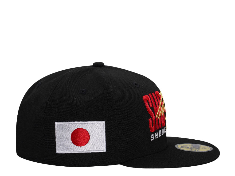 New Era Los Angeles Dodgers Sho-Time Ohtani Black Throwback Edition 59Fifty Fitted Hat