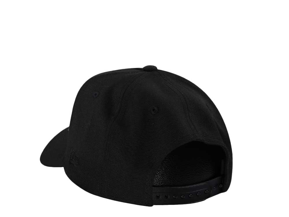 New Era Rome Braves Black Gold Edition 9Forty A Frame Snapback Hat
