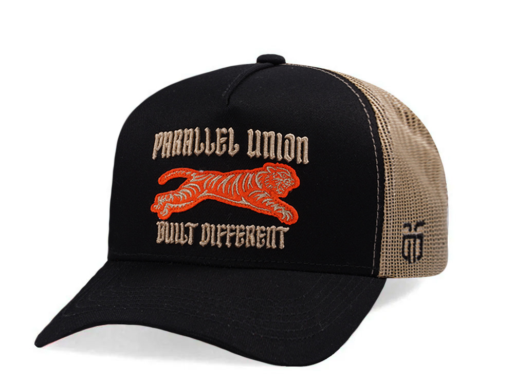 Parallel Union Tiger Built Different Black Edition Trucker Snapback Hat