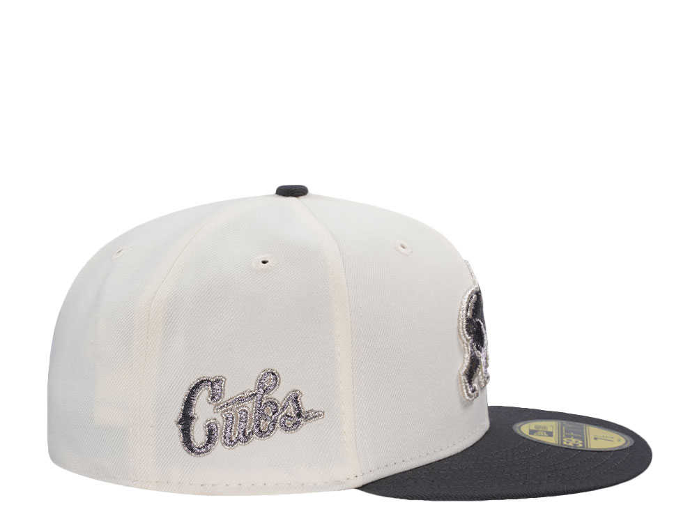 New Era Chicago Cubs Metallic Chrome Two Tone Edition 59Fifty Fitted Hat