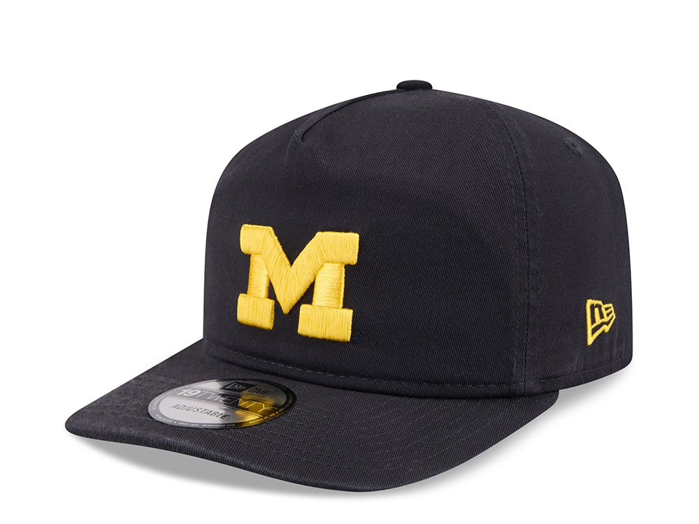 New Era Michigan Wolverines Black 19twenty A Frame Snapback Hat