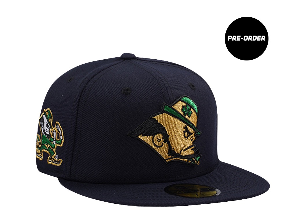 PRE-ORDER New Era Notre Dame Fighting Irish Navy Prime Edition 59Fifty Fitted Hat