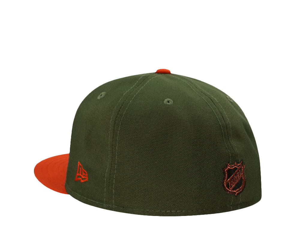New Era Anaheim Ducks 25th Anniversary Rifle Green Two Tone Edition 59Fifty Fitted Hat