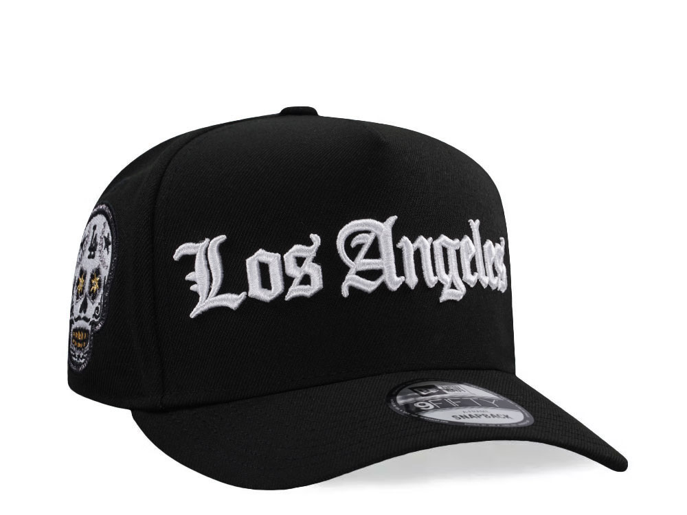 New Era Los Angeles Dodgers Skull Black Prime Edition 9Fifty A Frame Snapback Hat