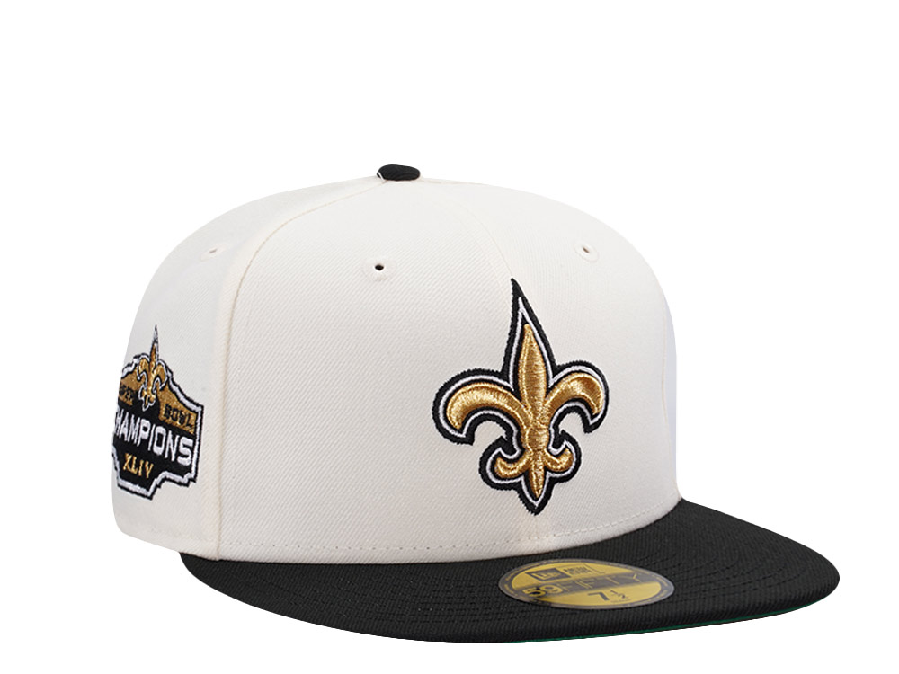 New Era New Orleans Saints Super Bowl XLIV Chrome Two Tone Edition 59Fifty Fitted Hat