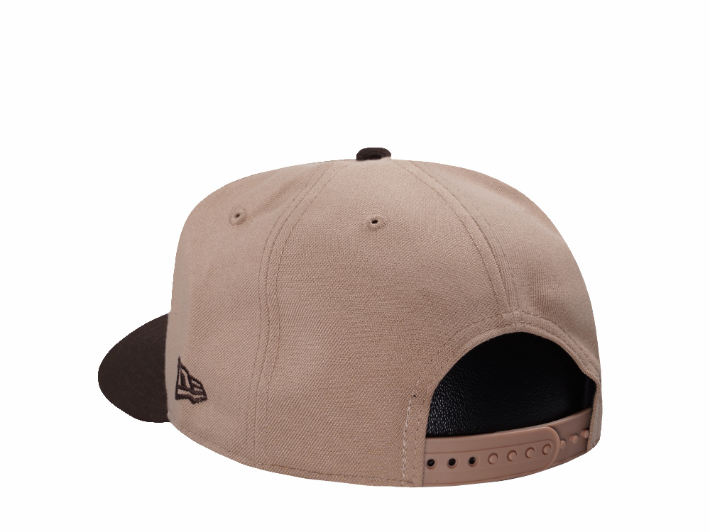 New Era Texas Rangers 40th Anniversary Camel Two Tone Edition 9Fifty A Frame Snapback Hat