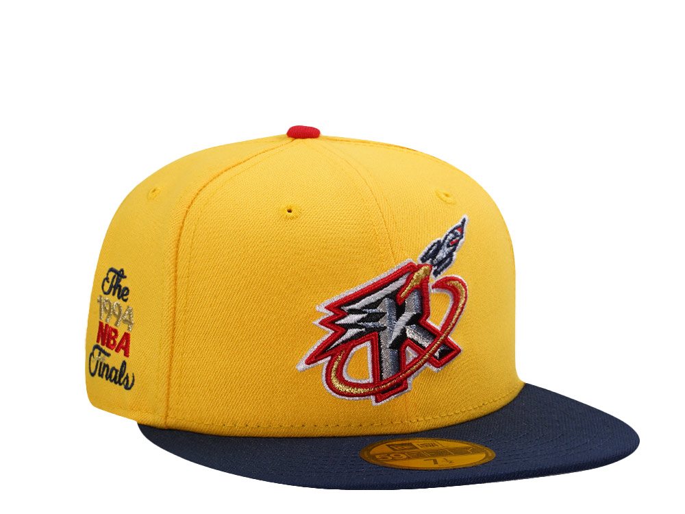 New Era Houston Rockets NBA Finals 1994 Yellow Two Tone Edition 59Fifty Fitted Hat