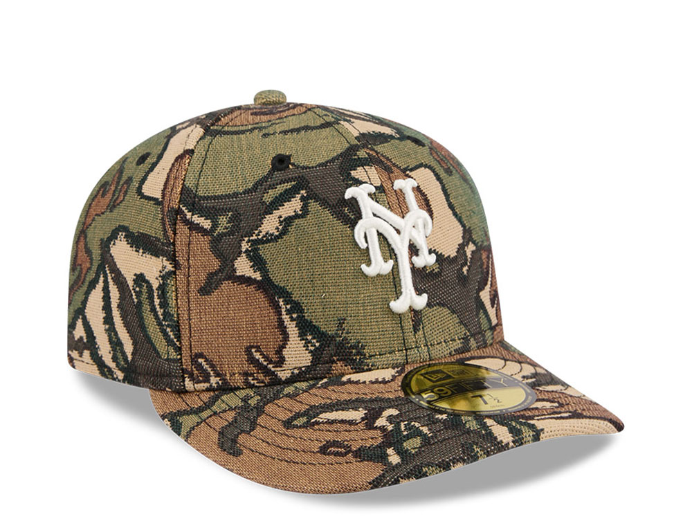 New Era New York Mets Jacquard Pre Curved Camo Edition 59Fifty Fitted Hat