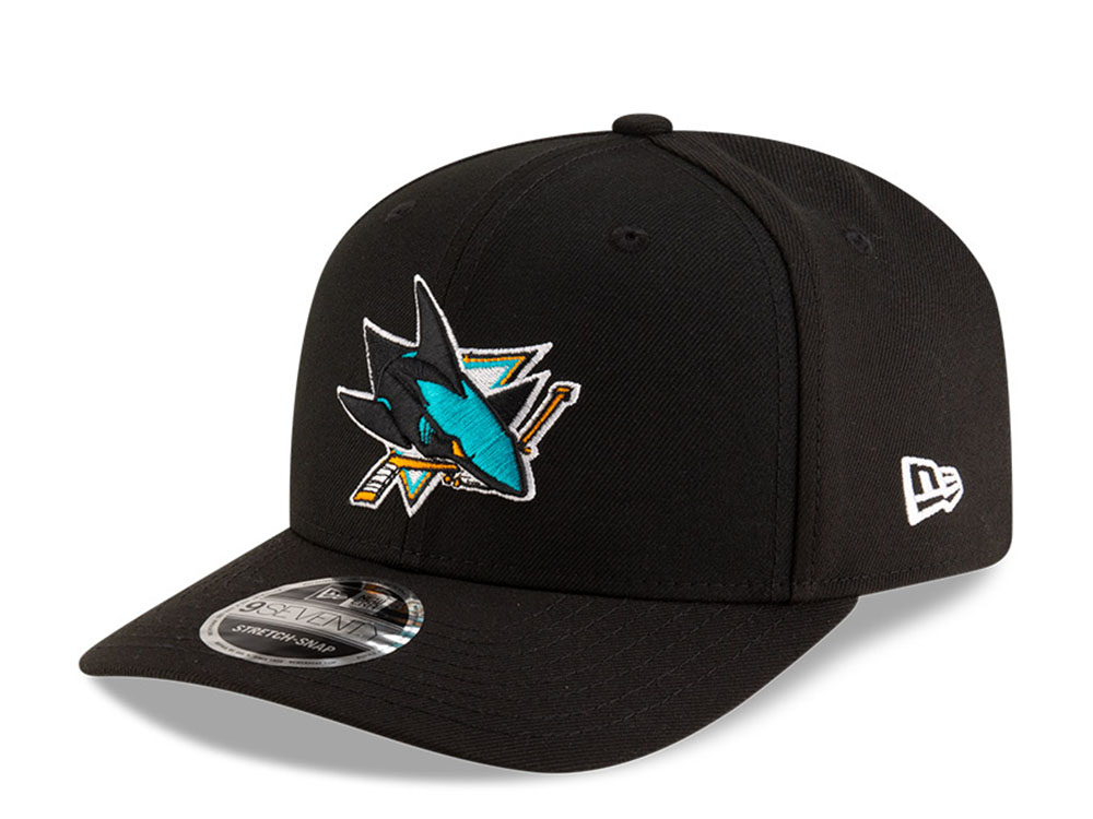 New Era San Jose Sharks Black 9Seventy  Stretch Snapback Hat