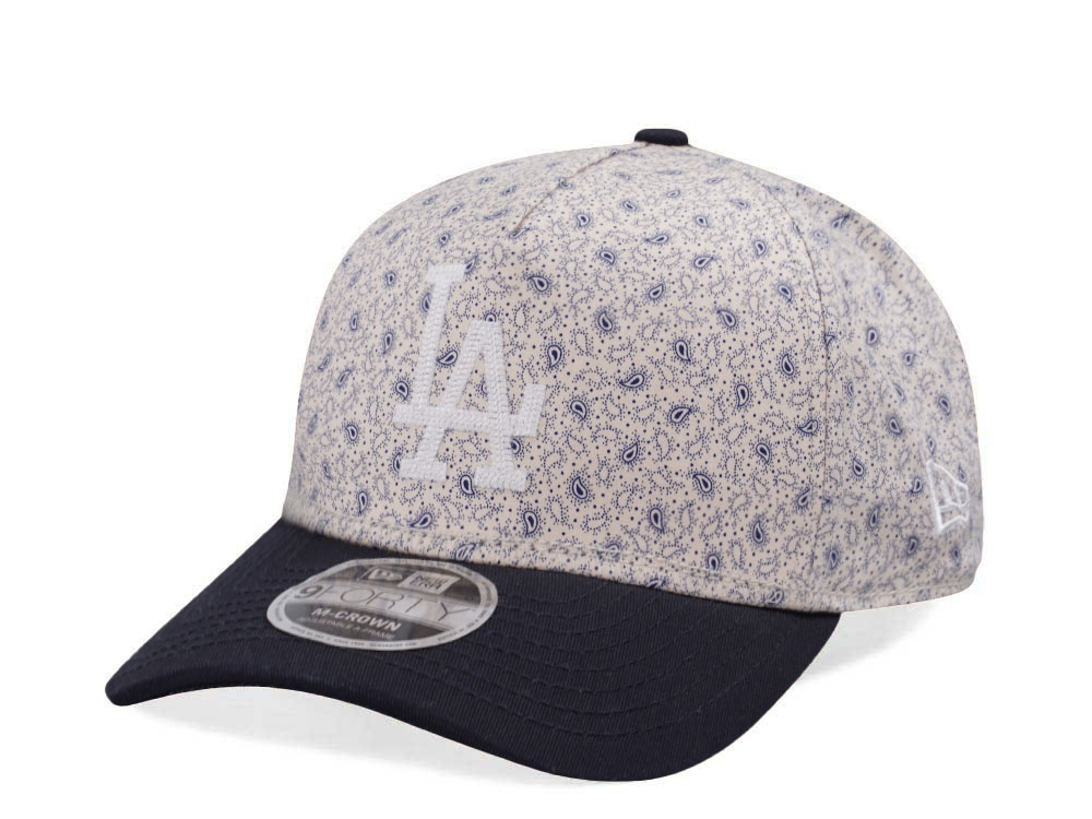 New Era x Three Looms Los Angeles Dodgers Micro Print 9Forty M-Crown A Frame Snapback Hat
