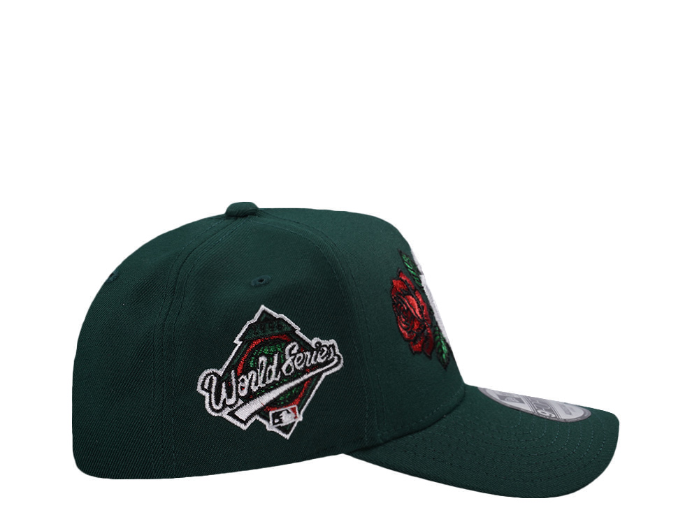 New Era New York Yankees World Series 1996 Rose Dark Green Prime Edition 9Forty A Frame Snapback Hat