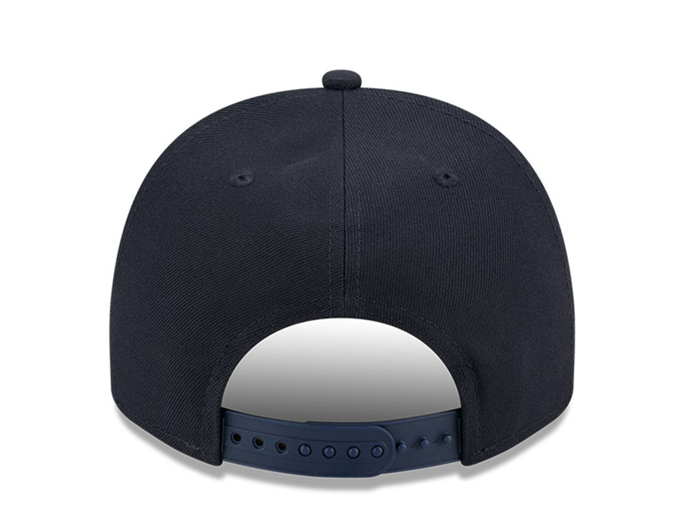 New Era Atlanta Braves Local Play Navy 9Fifty A Frame Snapback Hat