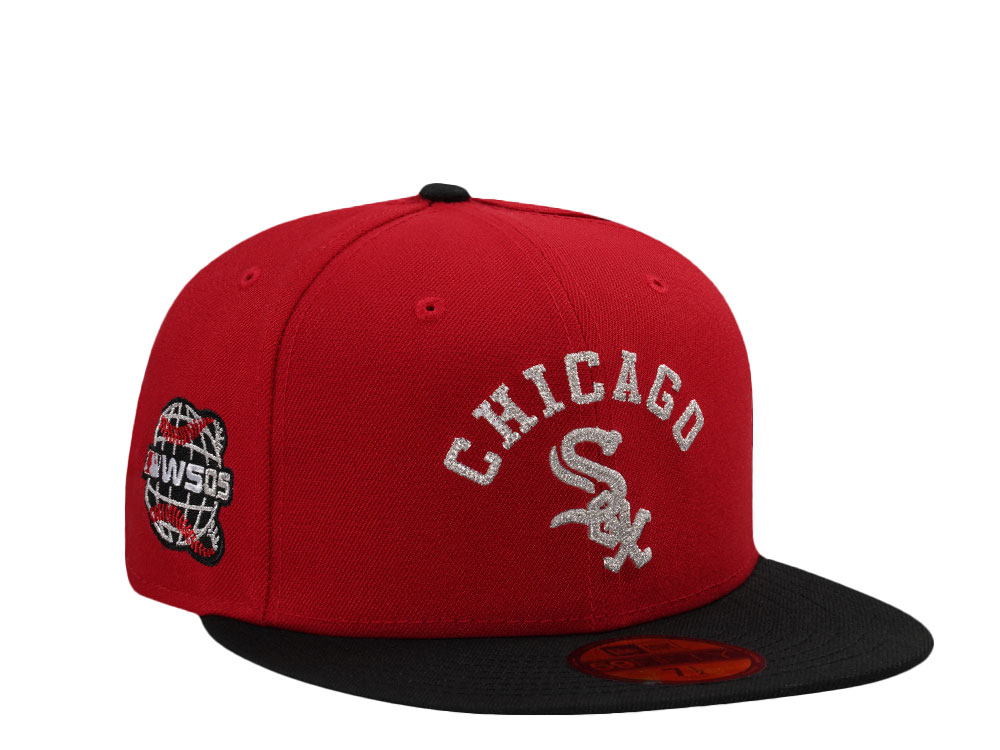 New Era Chicago White Sox World Series 2005 Scarlet Red Two Tone Edition 59Fifty Fitted Hat