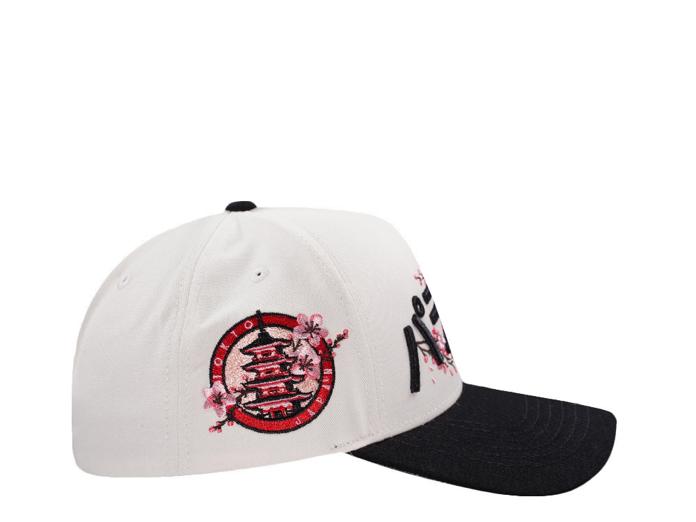 Parallel Union Japan Tokyo Sakura Emblem Kanji Script Black Prime Edition Snapback Hat