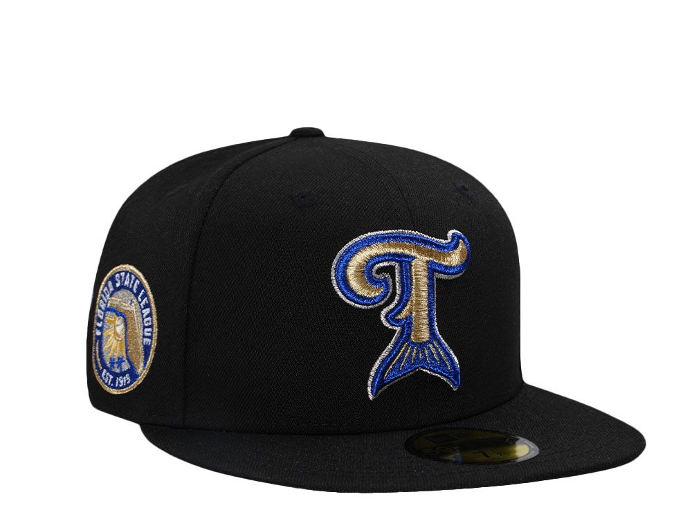 New Era Tampa Tarpons Black Metallic Edition 59Fifty Fitted Hat