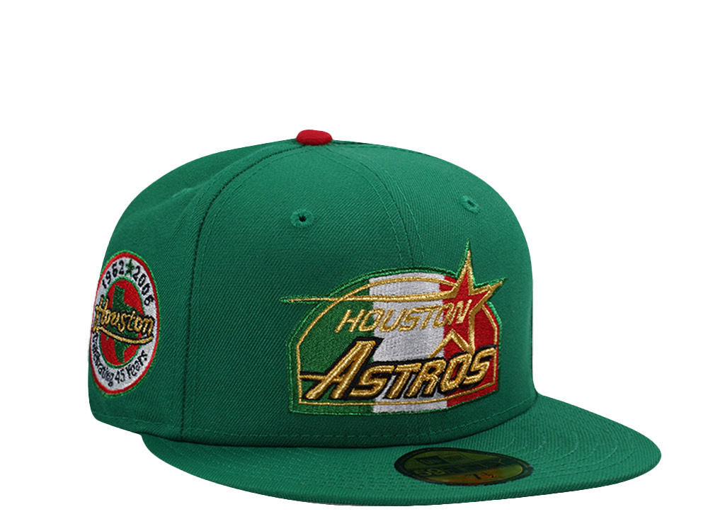 New Era Houston Astros 45th Anniversary Kelly Green Prime Edition 59Fifty Fitted Hat