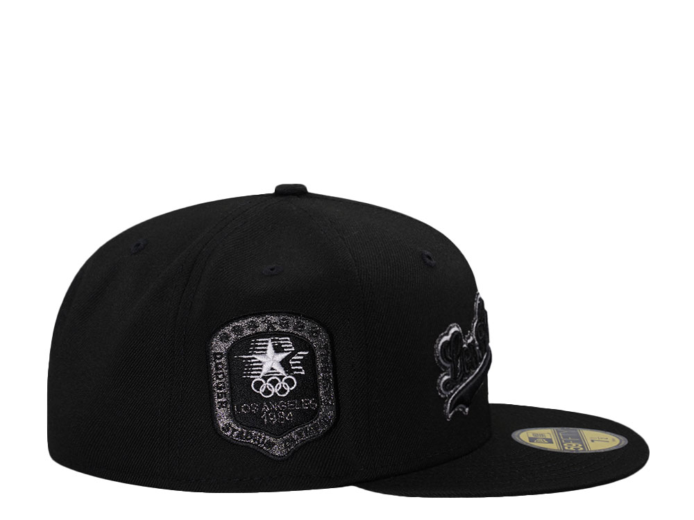 New Era Los Angeles Dodgers Olympic Baseball 1984 Liquid Titanium Edition 59Fifty Fitted Hat