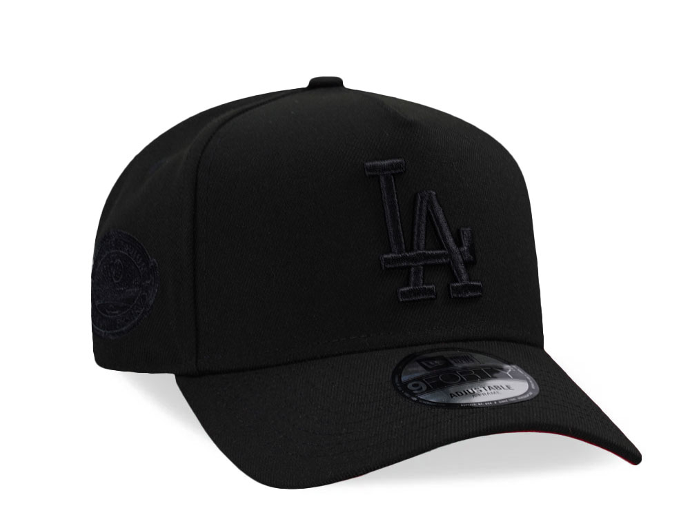 New Era Los Angeles Dodgers 40th Anniversary Black Out Red Edition 9Forty A Frame Snapback Hat