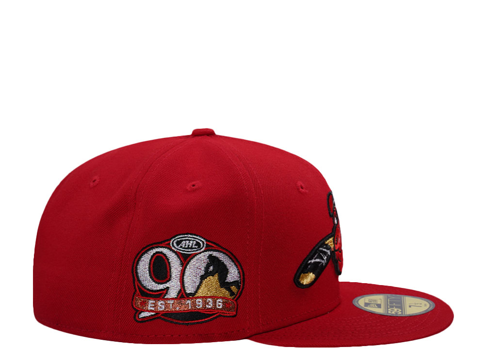 New Era Rockford Icehogs 90th Anniversary Scarlet Prime Edition 59Fifty Fitted Hat