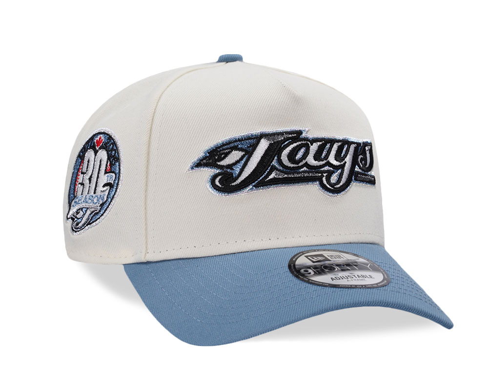 New Era Toronto Blue Jays 30 Season Chrome Two Tone Edition 9Forty A Frame Snapback Hat