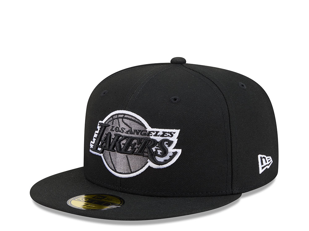 New Era Los Angeles Lakers Color Basic Black 59Fifty Fitted Hat