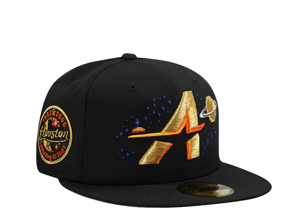 New Era Houston Astros 45th Anniversary Black Prime Edition 59Fifty Fitted Hat
