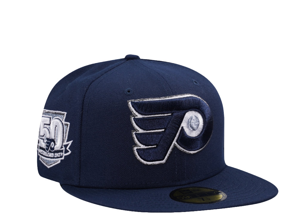 New Era Philadelphia Flyers 50th Anniversary Navy Edition 59Fifty Fitted Hat