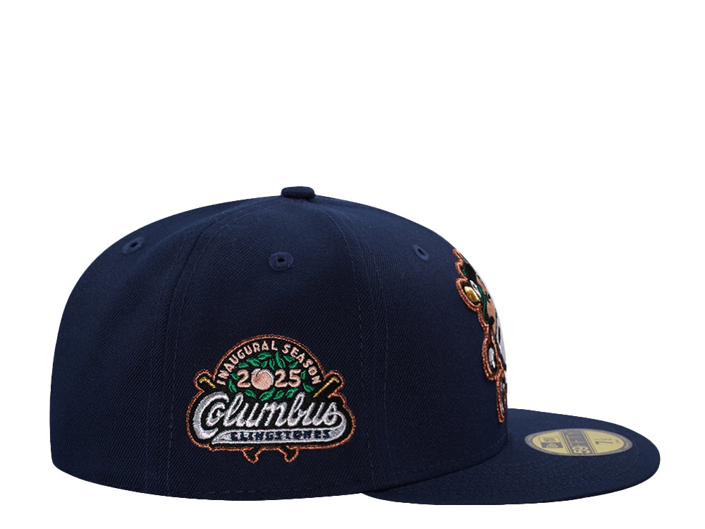 New Era Columbus Clingstones Inaugural Season Ocean Blue Prime Edition 59Fifty Fitted Hat