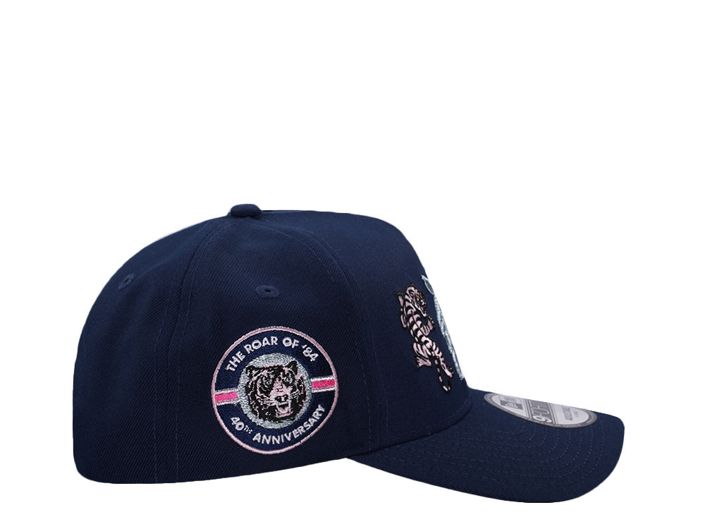 New Era Detroit Tigers 40th Anniversary Ocean Blue Prime Edition 9Forty A Frame Snapback Hat