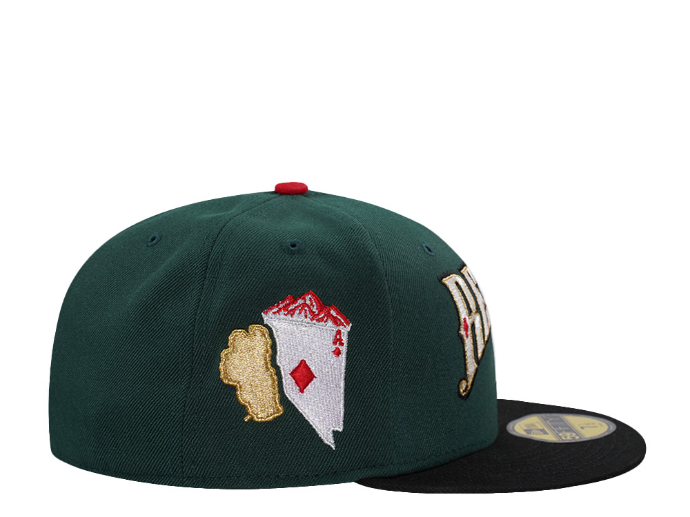 New Era Reno Aces Dark Green Two Tone Edition 59Fifty Fitted Hat