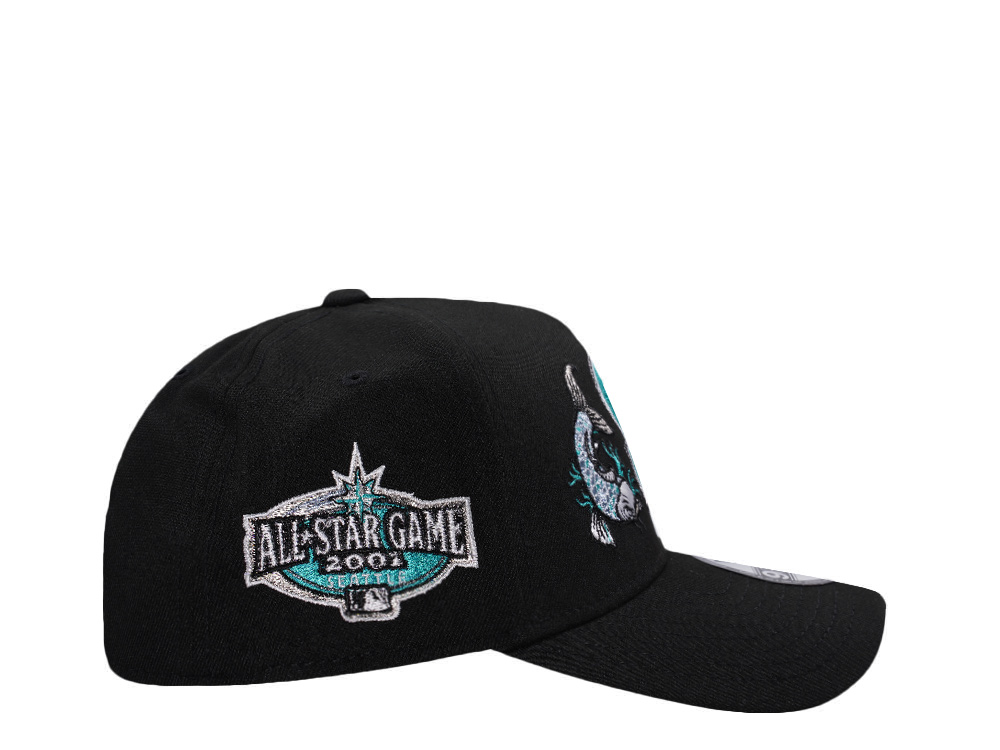 New Era Seattle Mariners All Star Game 2001 Koi Black Prime Edition 9Forty A Frame Snapback Hat